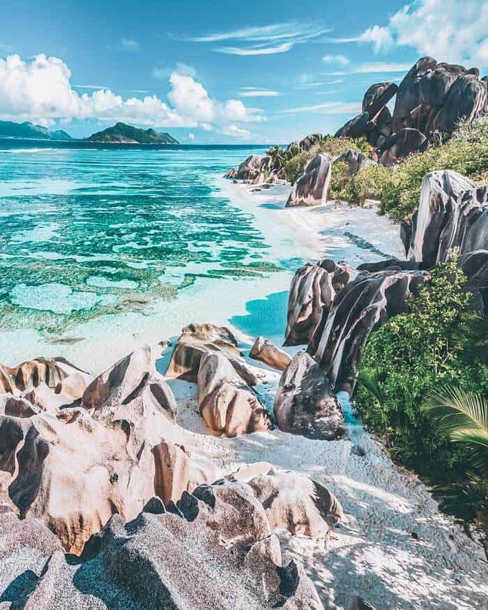 Seychelles Beach, Anse Source d’Argent beach on La Digue Island